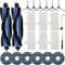 22 Pièces de Rechange pour Eufy Omni C20 Aspirateur, Kit d'accessoires Comprenant 2 Brosses Principales, 6 Filtres, 6 Brosses Latérales, 6 Serpillières, 1 Brosse de Nettoyage et 1 Tournevis