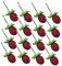 BESTonZON 20St Simulierte Wildfruchtdekoration Schirmständer Paladin Mini-Stempel Erdbeeren Party-Deko künstliche früchte Szenenlayout-Requisite Fotorequisiten Erdbeerfruchtparty Plastik rot
