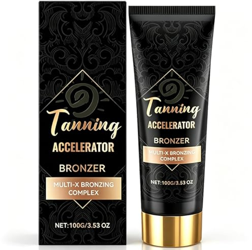 Bräunungsbeschleuniger Solarium & Bräunungsbeschleuniger - 100g Schnelleres Bräunungscreme, Solarium Creme, Natürliche Bräune, Ideal für Solarium und Sonne Draußen, Bräunungstropfen