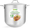 Barile da zuppa in acciaio inox, 70 l, 45 cm (spessore 3,0 cm), per zuppe, stufati e peperoncino, adatto per tutti i piani cottura, con coperchio, pentole professionali di alta qualità, temperatura