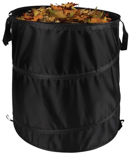 Pop-Up-Gartenabfallsack, Oxford-Stoff, faltbar, groß, strapazierfähig, mit Griffen für Abfall, Müll, Spielzeug usw., Gartensack zur Aufbewahrung, Gartenarbeit, wiederverwendbarer Behälter für