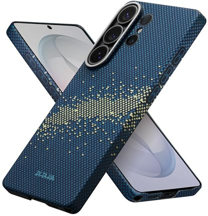 pitaka Aramidfaser Hülle für Galaxy S26 Ultra Ultradünn Milchstraße Galaxie | Aramidfaser Hülle für Samsung Galaxy S26 Ultra mit Aaron Button Slim Magsafe-kompatibel Handyhülle mit Kameraschutz