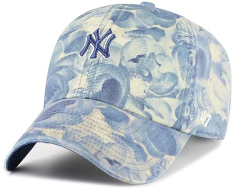 47 Brand Clean Up Gardenia Yankees Cap Basecap Baseballcap Damen/Herren - Metallschnalle, mit Schirm Frühling-Sommer Herbst-Winter Frühjahr Sommer Herbst Winter