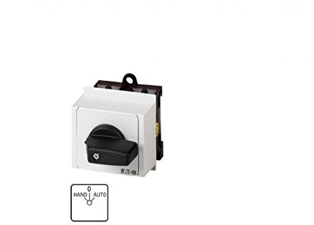 Eaton 026991 Umschalter, Kontakte: 2, 20 A, Frontschild: Hand-0-Auto, 45 Grad, Rastend, Verteilereinbau