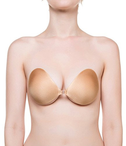 NuBra SE228 Airy Seamless Breathable Adhesive Bra, Tan, Cup D