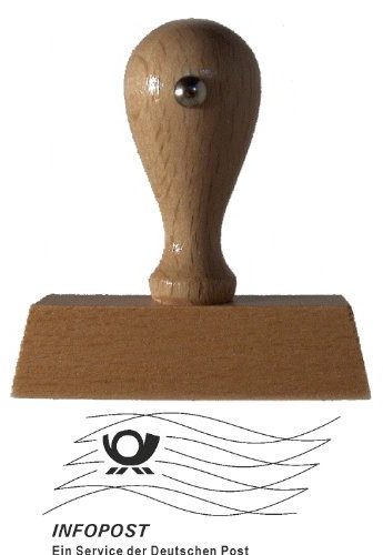 Lagerstempel / Holzstempel Dialogpost von Kaufhaus2010