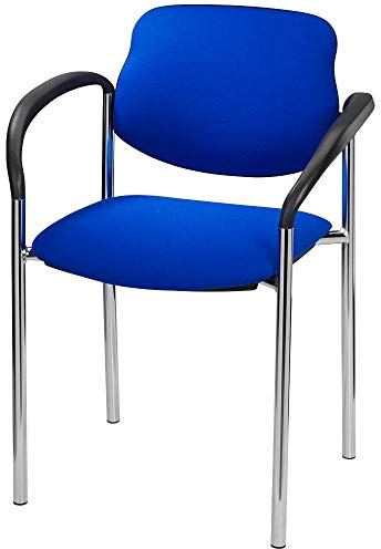 NOWY STYL STYL ARM Chrom C-06 2ER PAK 2ER Besucherstuhl blau/G:Chrom/2