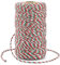 Hilo de Algodón Cuerda de Navidad de 100M para Envolver Regalos, Manualidades, Decoración, Cocina - Rojo Verde y Blanco