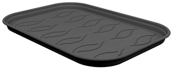 Elho: Tablett Untersetzer Green Basics: Schwarz, L24 cm