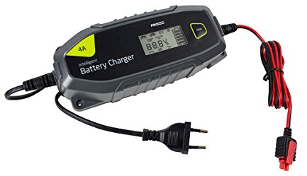 Pro User IBC4000 18171 6V und 12V / 4 Amp Intelligentes Batterieladegerät für Blei und Lithiumbatterien, Schwarz