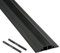 D-Line RFC83B/2C/9M Medium Duty Linkable Floor Cable Cover/Cable Protector - Protect Cables & Prevent a Trip Hazard - 9 Meter (L) 2 x Cable Cavities 13mm (W) x 12mm (H) Black