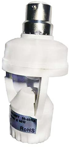 EBILUN - Douille avec capteur de mouvement infrarouge E27 / E14 / B22 - LED PIR, PBT., 1 pièce B22., 55*115mm(Dia*H)