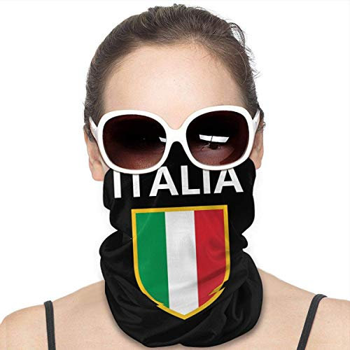 Vince Camu Gesichts,Winddicht Balaclava,Halstücher,Halswärmer,Multifunktionstuch Rundschal,Schlauchschal,Männer Frauen Sturmhaube,Italien Italienische Flagge Italien Hose