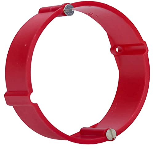 Voxura Putzausgleichsring für Unterputz-Gerätedosen Schalterdosen 24mm Tiefe flach Ø 60mm UP Rot 50 Stück