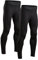 DANISH ENDURANCE Men's Compression Long Tights 2 Pack L Black 2-Pack