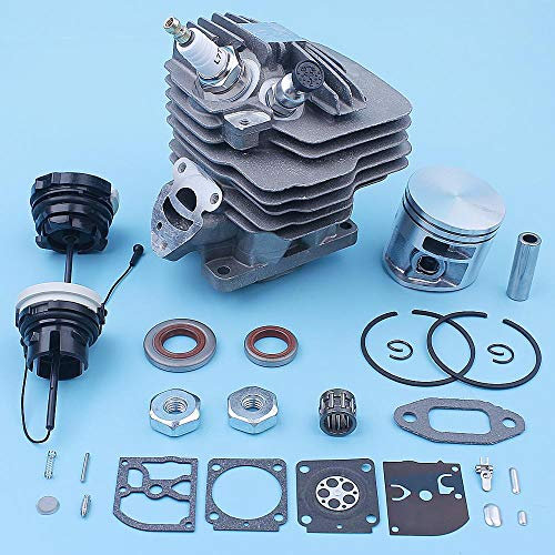 Luxuypon Cilindro Pistone Paraolio Carb Kit Per Stihl MS261 MS 261 MS261C Motosega 44.7mm 1141 020 1200 Tappo Gas Ricambio Ricambio