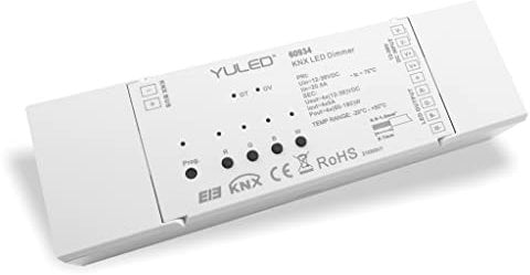 SR-KNX-ONW-4CH KNX LED Controller, 4 Kanäle, 4x 5A, DC 12-36V - Hochwertiger KNX-LED-Controller mit 4 Kanälen und einer maximalen Stromstärke von 5A pro Kanal