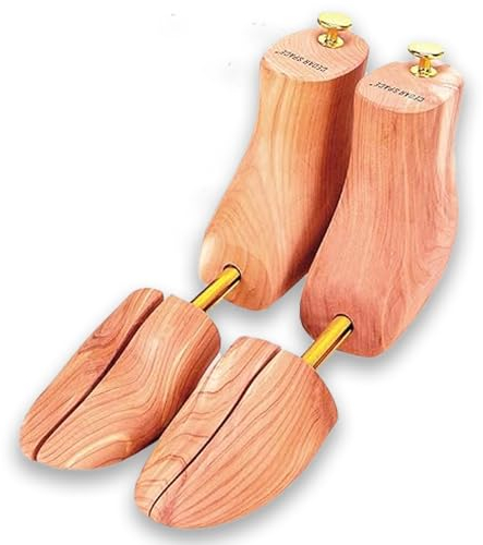 Cedar Space Wooden Boot Stretcher Tree, 8-14 Sizes Cedar Wood Shoe Trees, 100% Natural Shoe Stretcher for Men, Women, Boots, Brown, US Size Men 10-11.5 / women 11-12.5