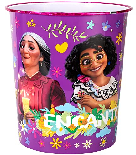 Encanto Kids Childrens Waste Bucket Paper Bin Basket for Bedroom Study Desk Dustbin