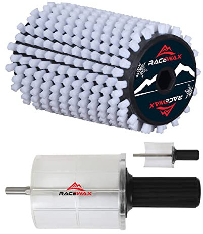 RaceWax Roto Bürste Bürsten Set Nylon 120mm Rotorbürste Speed Brush inkl. Speed Stick Pro