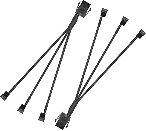 SinLoon 6 Pin PCIE to 3/4 Pin Fan,6 Pin Male PCIE to 3 x 3 Pin 4 Pin PC Case Fan Conversion Cable for PC Case Fan-10IN