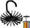 fanelod Drehbarer Krawattenhalter | Gürtelaufhänger mit rutschfesten Haken, 360° drehbarer Gürtelschal-Aufhänger, Haken für Schrankaufbewahrung, Krawatten, Gürtel, Schals, Armband, Halskette
