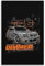 GEAD Vintage Sportwagen-Poster E46 M3 Bimmer Rennwagen, dekoratives Gemälde, Leinwand, Kunstbild, 40 x 60 cm