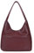 Kunstleder-Tragetasche für Damen, Schultertasche, College-Tragetasche, Leder, Hobo-Handtasche, Arbeitstasche, Rot/Ausflug, einfarbig (Getaway Solids), Einheitsgröße