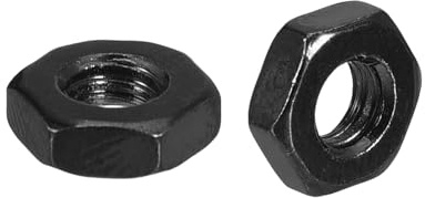 METALLIXITY 20Stk #10-32 Schwarz Oxid Beschichtete Schwarz Sechskantmutter | Hardware, Kohlenstoffstahl, Feingewinde, Für DIY Hausreparatur Maschinen, Sechskantmutter