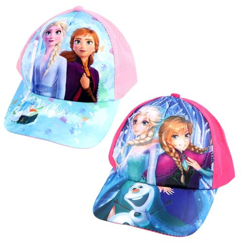 AWOUSUE Basecap Mädchen Eiskönig, Basecap Kinder Mädchen ELSA, Kappe Eiskönig, Verstellbare Sonnenschutz Hut Kinder Cap, Outdoor Sonnenhut, Basecap Kinder Mädchen ELSA, Mädchen Kappe Baseball Cap