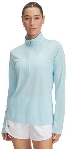 Under Armour Womens Tech Half Zip Top Stream/White 12