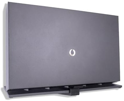 Decoralin Staffa di montaggio a parete per router Vodafone WiFi Hub THG3000 THG3000g completo di viti e fissaggi, nero