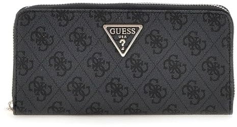 GUESS Laurel SLG Large Zip Around Wallet L Coal Logo