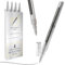 Pinturale Arts 4 Silver Paint Pen Fine Tip | Set 4 Silver Marker Pen | Extra Fine Tip 0,7mm | Paint Pens For Black Paper, Ceramics, Rock Painting, Glass, Wood, Canvas, Metal