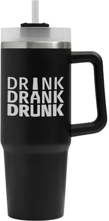 Vaso grande con diseño de oso divertido y borracho, taza de oso divertido, termo aislado, taza grande