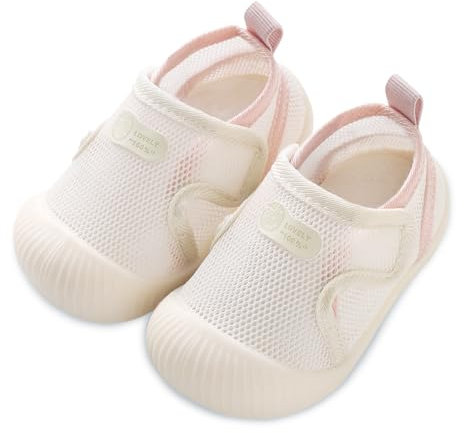 Adigau Chaussures Bébé Tout-Petits Chaussure Premier Pas Souple Semelle Antidérapant Baskets Léger Pieds Larges Chausson Séchage Rapide A8 6-9 Mois