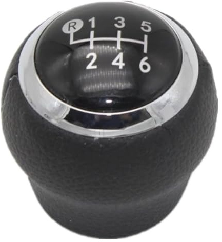 ELCEAMMDLW Kompatibel mit Toyota Kompatibel mit Verso 2009-2016 6 Geschwindigkeit Schwarz Getriebe Stick Schaltknauf Leder Abdeckung(Black)