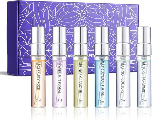 Fashion Capital Parfum Set – Duftset mit 6 Sorten für Damen & Herren, 6x5ml | 6 verschiedene duftnoten, Langanhaltende intensität, Kompakte reisegröße, Stilvolles geschenk für sie & ihn