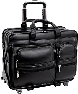 McKlein Clinton Trolley Case - Maletín para Ordenador portátil (43,2 cm, 17), Color Negro