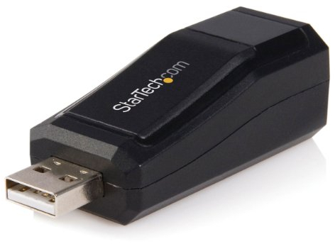 StarTech.com USB 2.0 Fast Ethernet Adapter, Lan Nic USB Netzwerkadapter 10 / 100 Mbit/s, Schwarz
