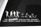 Auto-Aufkleber The Zombie Apocalypse Doesnt Care About Your Stick Figure Family, Vinyl