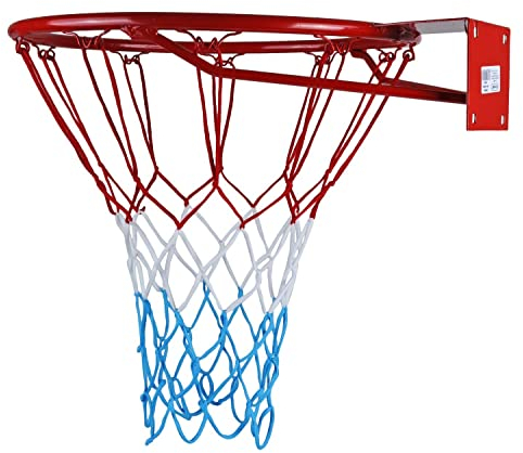 KIMET Basketballkorb für In- und Outdoor Basketball Ring Netz Qualität-und Sicherheitsgeprüft: Ø 37 cm