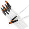 STARVAST Paint Brushes, 12pcs Artist Paint Brush Set Angled Paint Brushes for Acrylic Oil Watercolor Painting-White