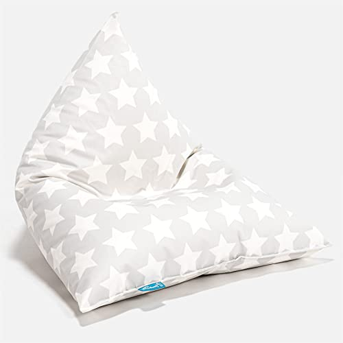 Lounge Pug, Kinder Sitzsack Gaming, Kindersessel, Druck Grau Star