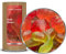 1 x 1050g Fruchtsaftgummi Rosen mit 24 Karat Echtgold Gummibonbon rote Rosen mit grünem Stiel ideal als Geschenk glutenfrei laktosefrei