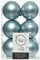 jb 12 Weihnachtskugeln Christbaumschmuck Baumschmuck Weihnachtsbaumkugeln 6 cm Arktikblau