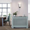 ELEGANT Radiator Cover Vertical Slat Radiator Shelve Grey Painted Modern MDF Cabinet for Living Room Bedroom, Medium