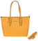 Flora& Co Handtasche 9126 Damen Arbeit Shopper Tasche Handtasche Damenhandtasche Henkeltasche (Gelb)