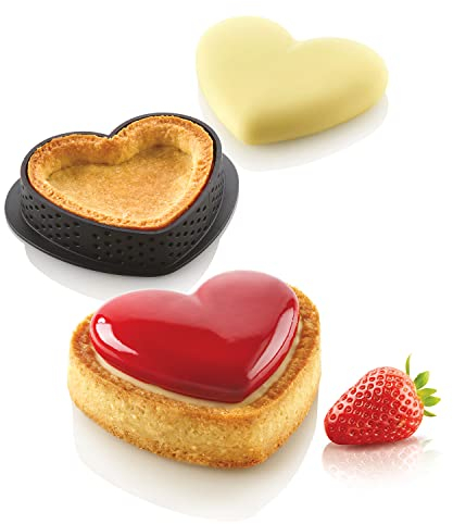 Silikomart 25.317.13.0065 KIT Mini Tarte Petit Amour moules, White