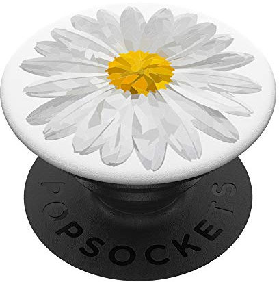 PopSockets Cute White Daisy Flower Sketch Design PopSockets Swappable PopGrip